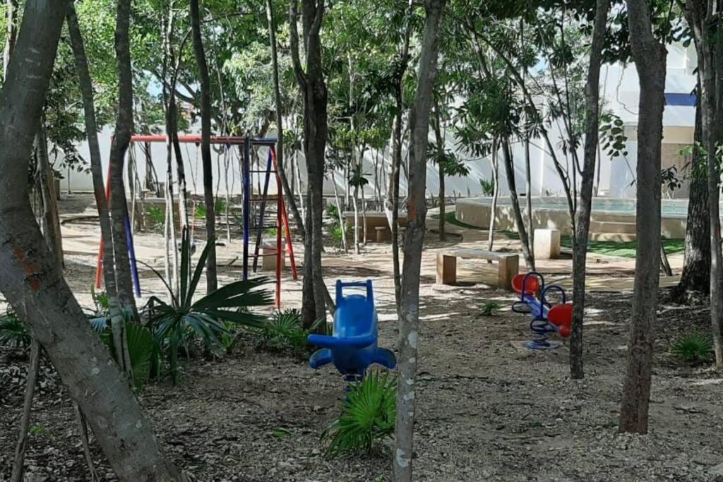 Departamento residencial con alberca Cancún Exterior foto